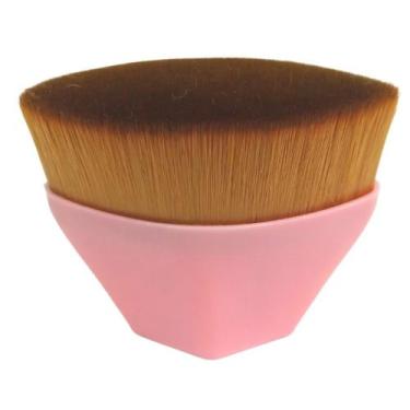 Imagem de Pincel hexágono maquiagem com case blogueirinha na cor rose - DIVA E B