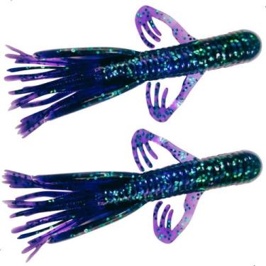 Imagem de Kit 2 Unidades Iscas Artificiais Matadeira Soft Craw Tube Original Cri