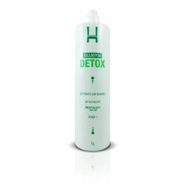 Imagem de Shampoo Capilar  com Detox Hazany 1L Mentol Limpeza Profunda, Unissex,