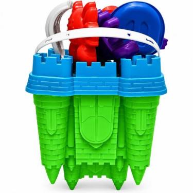 Imagem de Balde De Praia Infantil Palácio Brinquedo Areia Verão - Rei do Balde, 
