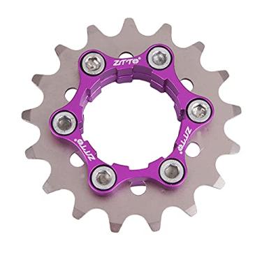 Imagem de Fancyes Kit de conversão de engrenagem cassete de velocidade única para bicicleta 1 adaptador de velocidade 17-32T 10 velocidades/11 velocidades Cog Covert - 17T