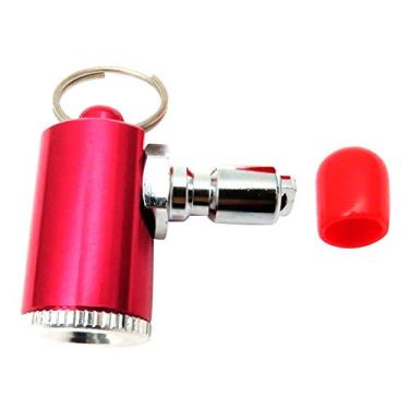 Imagem de #N/A Bocal de enchimento de pneu de carro, inflar o ar do cilindro anexado às mangueiras DIN/QD tipo BCD – Equipamento de mergulho profissional – Vermelho