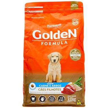 Imagem de Premier Pet Ração Golden Filhote para Cães Sabor Carne e Arroz, 3kg