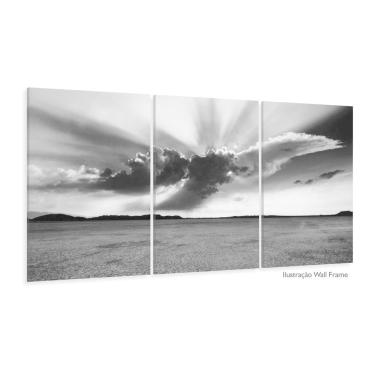 Imagem de Quadro Paisagem Decorativo Preto E Branco Com Tela Em Tecido