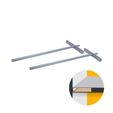 Imagem de Suporte Prateleira Interno Ø10 x 300 mm Aço