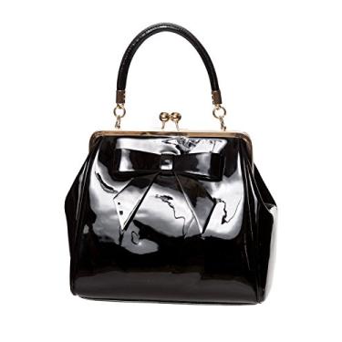 Imagem de Bolsa de mão Dancing Days American Vintage Rockabilly retrô anos 50 com alça superior, Preto, One Size