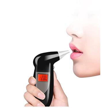 Imagem de Respiração Digital Mini Portátil Micro Álcool Respiração Eletrônica com Alerta Audível Testador Digital de Etanol Bafômetro Portátil Móvel para Chaveiro de Carro