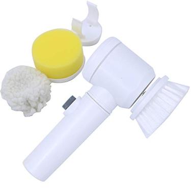 Imagem de Escova de Limpeza elétrica 5-em-1 Magic Purificador Alimentado Por Bateria para Cozinha Banheiro Banheira Chuveiro Telha Do Tapete Bidé Sofá