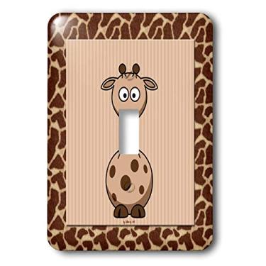 Imagem de 3dRose LLC lsp_21786_1 Impressão de girafa - Interruptor de botão único