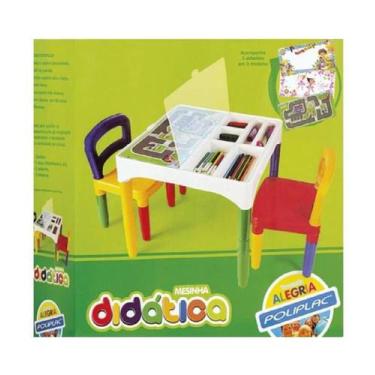 Imagem de Mesinha Didática Infantil Com 2 Cadeiras Poliplac