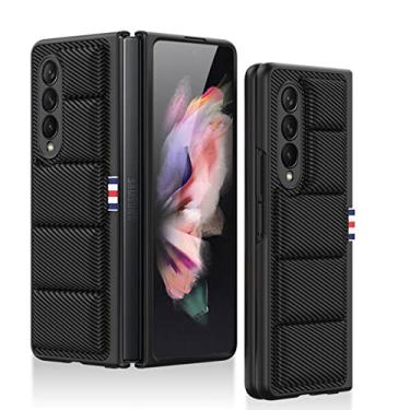 Imagem de Capa para Samsung Galaxy Z Fold 3 5G Colete protetor de ar criativo para Z Fold3 ZFold 3 ZFold3 Capa para Galaxy Z Fold 3 capas, fibra de carbono, para Z Fold 3