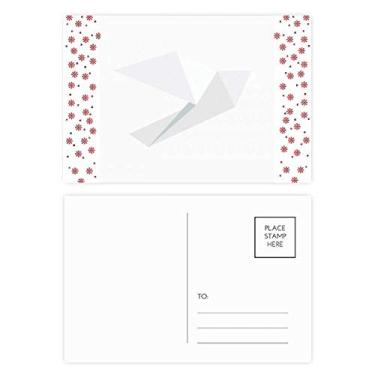 Imagem de Origami — Cartão postal de Natal com estampa de pombo branco abstrato de Natal e celebração
