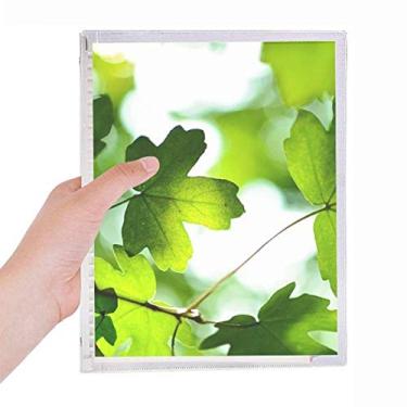 Imagem de Caderno de folhas soltas com imagem de plantas Sunshine Leaf Diário recarregável