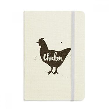 Imagem de Caderno de animal preto e branco de galinha capa dura diário clássico A5