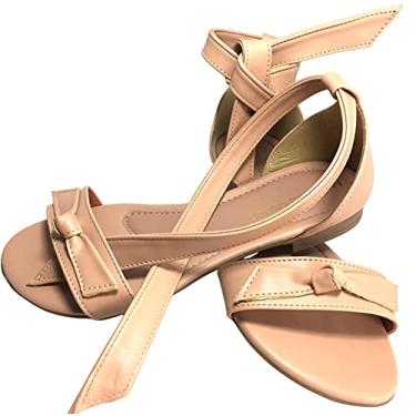 Imagem de Sandália Rasteira Mermaids Queen De Amarrar Na Perna, Nude (39)