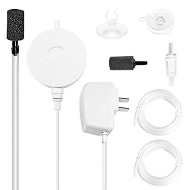Imagem de JOR Bomba de ar nano, silenciosa e de alta economia de energia, ideal para aquários Betta, 1 conjunto por pacote