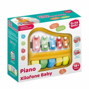 Imagem de Piano Xilofone Baby Musical - Guta Guti - DM Toys