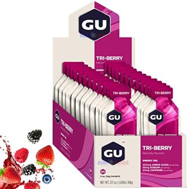 Imagem de Gu Energy Gel Cafeína 24 Sachês De 32g (Frutas Vermelhas) - Gu