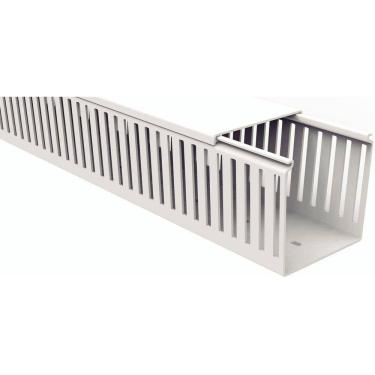 Imagem de Canaleta Para Painel Tramontina Semiaberta Branca 80x80x2000mm Tramontina