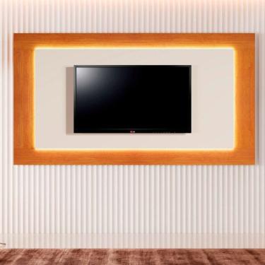Imagem de Painel para Tv até 58 Polegadas com Led Grecia Naturalle/Off White