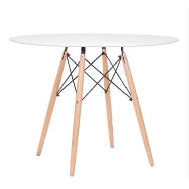 Imagem de Mesa de Jantar Redonda Eames Eiffel 70cm branca