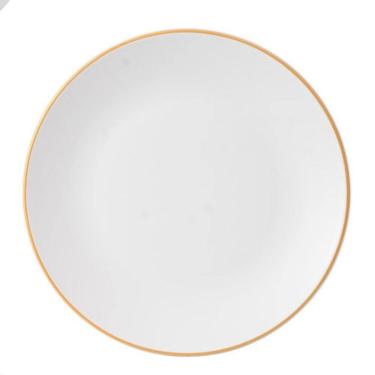 Imagem de Prato Raso Porcelana Filete Ouro Legacy Gold 26,5cm 6un L`Hermitage