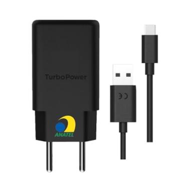 Imagem de Kit de Carregador Turbo Android Power 30W 4.0 Entrada Tipo C + Cabo USB - Tipo C 1m (Preto) Universal Carregador de Parede PREMIUM APPARI