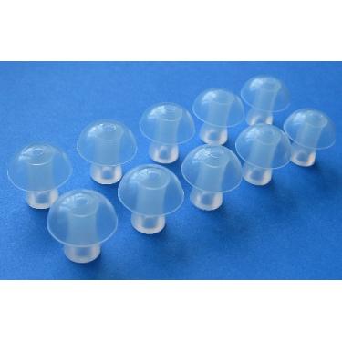 Imagem de 10 peças de substituição macias para cogumelos grandes (G) compatíveis com o ouvido do Walker's Game: Game Ear HD Power Elite, Elite Comm, HD Pro Elite, HD Elite HD, Ultra Ear Camo BTE (atrás da orelha) aparelhos auditivos