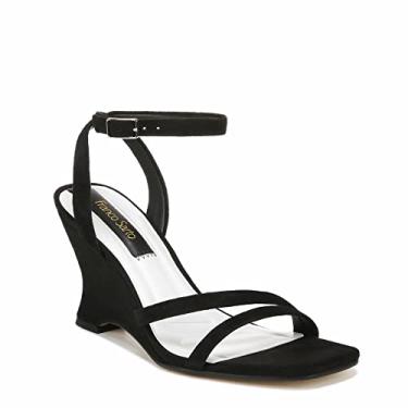 Imagem de Franco Sarto L-Franca Sandália anabela feminina, Preto, 8