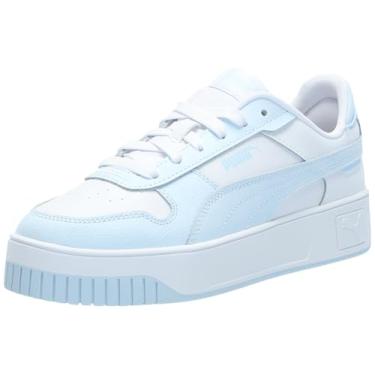 Imagem de PUMA Tênis Carina Shoes, branco-ICY Blue, 35 unissex criança grande
