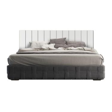 Imagem de Cabeceira Casal Lambri Painel em MDF Parede Rack TV 145x60cm