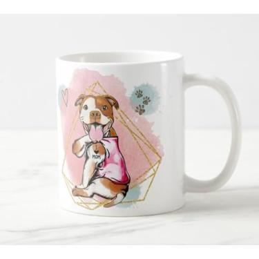 Imagem de Caneca Cachorro Mãe Pitbull Mãe de Cachorro Também é Mãe