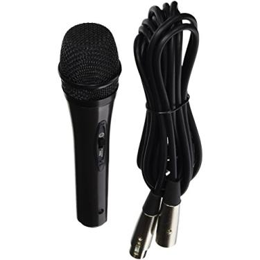 Imagem de Alphasonik Microfone vocal portátil dinâmico cardioide universal de grau profissional, bobina móvel multidirecional dinâmica, filtro interno de absorção de choque para estúdio, casa, festa, karaokê com interruptor On/Off