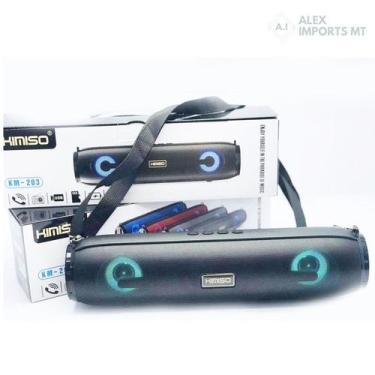 Imagem de Caixa De Som Bluetooth Usb Fm Aux Portátil - A.R Variedades MT