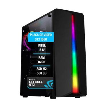 Imagem de PC GAMER I3 6ª 16GB GTX 1660 SSD 480GB - Amorim Tech