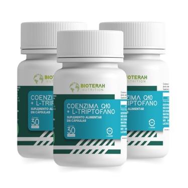 Imagem de Coenzima Q10 + L-Triptofano 90 Cápsulas BIOTERAH + Pureza Qualidade Suplemento Alimentar