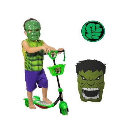 Imagem de Kit Brinquedo Divertido De Menino Patinete Mais Fantasia - DM Toys