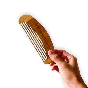 Imagem de Pente Curvo De Madeira Para Barba Bigode Cabelo Sr.Homem