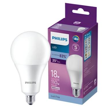 Imagem de Lampada Led Bulbo 22W 6500K 2300Lm 150 Bivolt E27 Philips, 127/220V, B
