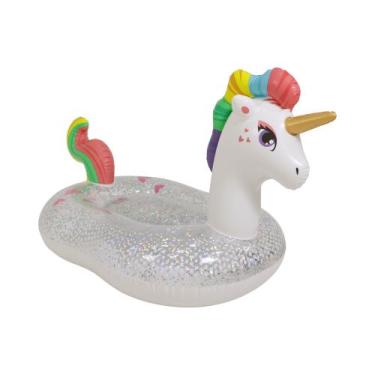 Imagem de Boia Inflável Unicórnio com Glitter Bel - Summer Waves, Único