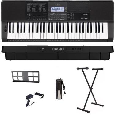 Imagem de Teclado Musical Casio CT-X800 USB 61 teclas + Suporte + Pedal Sustain