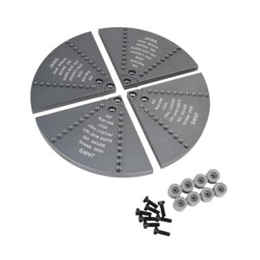 Imagem de Baoblaze Cole mandíbula conjunto de mandris de torno de madeira para tigela torneamento acessórios profissionais liga de alumínio workholding com kit acessório, Cinza