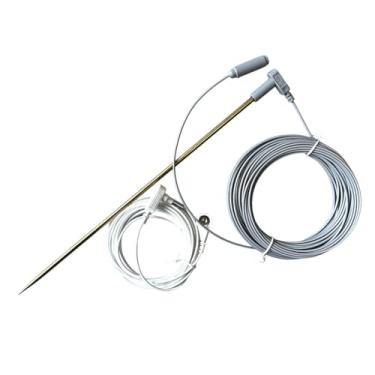 Imagem de IEUDNS Haste de aterramento com cabo de aterramento fêmea de 40 pés, fácil de instalar, pino de latão premium de alto desempenho para fronha de dispositivo