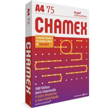 Imagem de Papel Sulfite A4 Chamex 75g Office 500 Folhas, CH-01-1