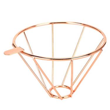 Imagem de Suporte de Filtro de café Em Aço Inoxidável Suporte para Suporte para Funil Backet Ouro Rosa Faça café Fazer chá Doméstica Casa Pequena Buraco Diâmetro Aproximadamente 28mm