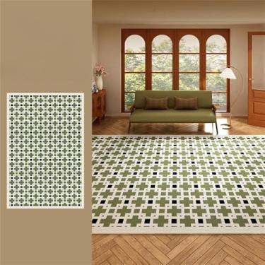 Imagem de HJZSZX Tapete de sala de estar verde, tapete decorativo leve, tamanho grande, antiderrapante, tapetes de quarto, tapetes de varanda de fácil manutenção, YY025,2,J,300x400CM
