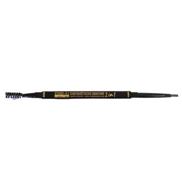 Imagem de Lápis Para Sobrancelha Pink 21 Definition Brow 2 In 1 Preto