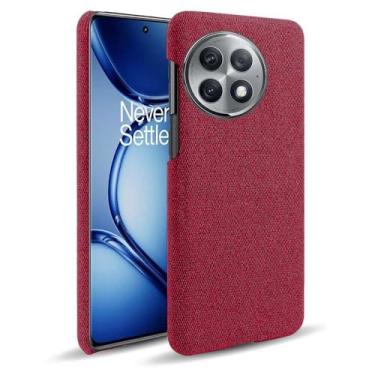 Imagem de Capa para Oneplus ACE 2 Pro,Capa desenhada em lona,Case Protetora Ultrafina com Empunhadura Macia,Design em Tecido Antichoque e Antiarranhões-Red