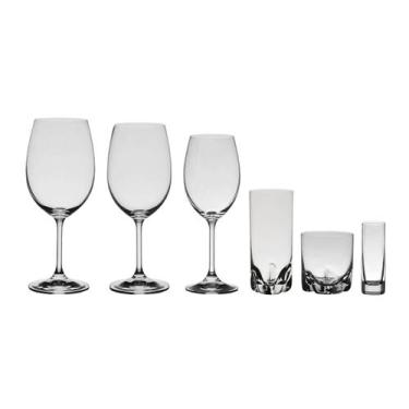 Imagem de Kit de Taças e Copos De Cristal Bohemia 36 Peças - Bohemia Crystal