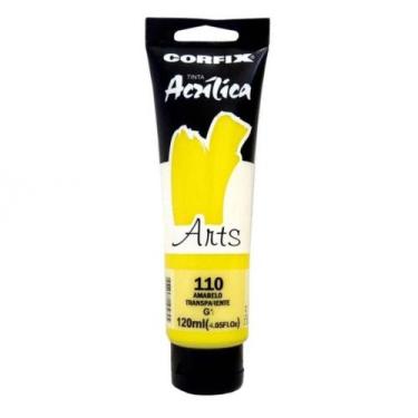 Imagem de Tinta Acrílica Corfix Arts 120ml Amarelo Transp. 110 Gr 1, 110 - AMARE
